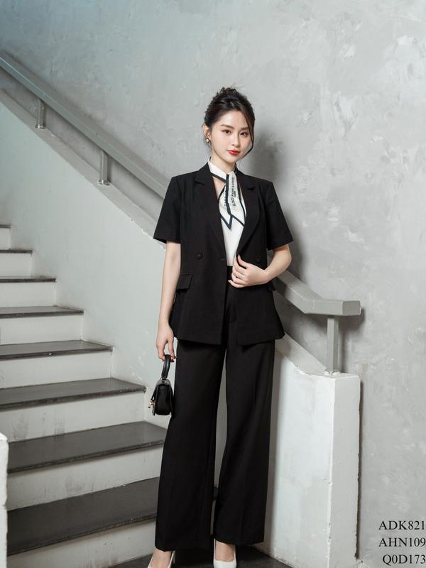 Quần suông 2 ly túi chéo đỉa cạp TIINSTORE Q0D173