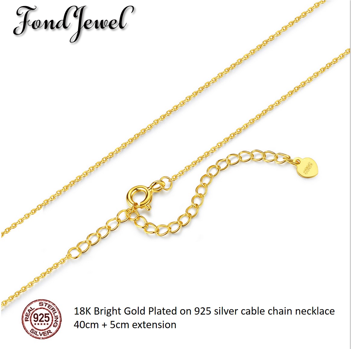 gold plated cable chain