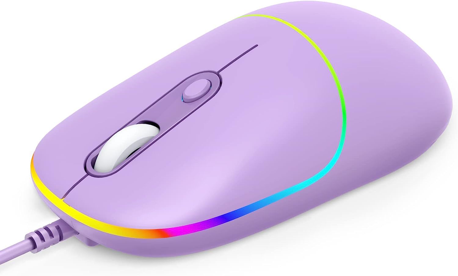 Jomaa wired mouse usb computer mouse backlit ultra silent wired mouse with 6400 dpi,ergonomic led corded mouse for pc,laptop,desktop