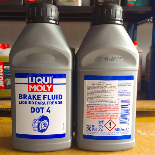 Dầu thắng DOT 4 Liqui Moly Brake Fluid 500ml 3093
