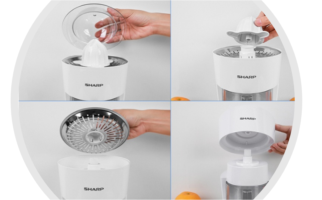 Máy vắt cam Sharp EJ-J408-WH - Hàng chính hãng