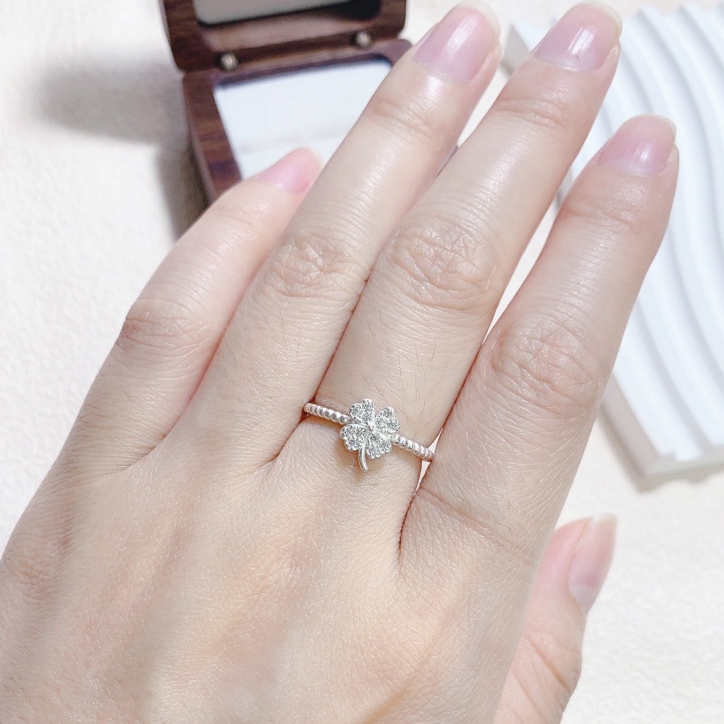 Nhẫn bạc nữ LAMY Four-Leaf Clover Ring Silver 8193SV - Nhẫn bạc ta cao cấp