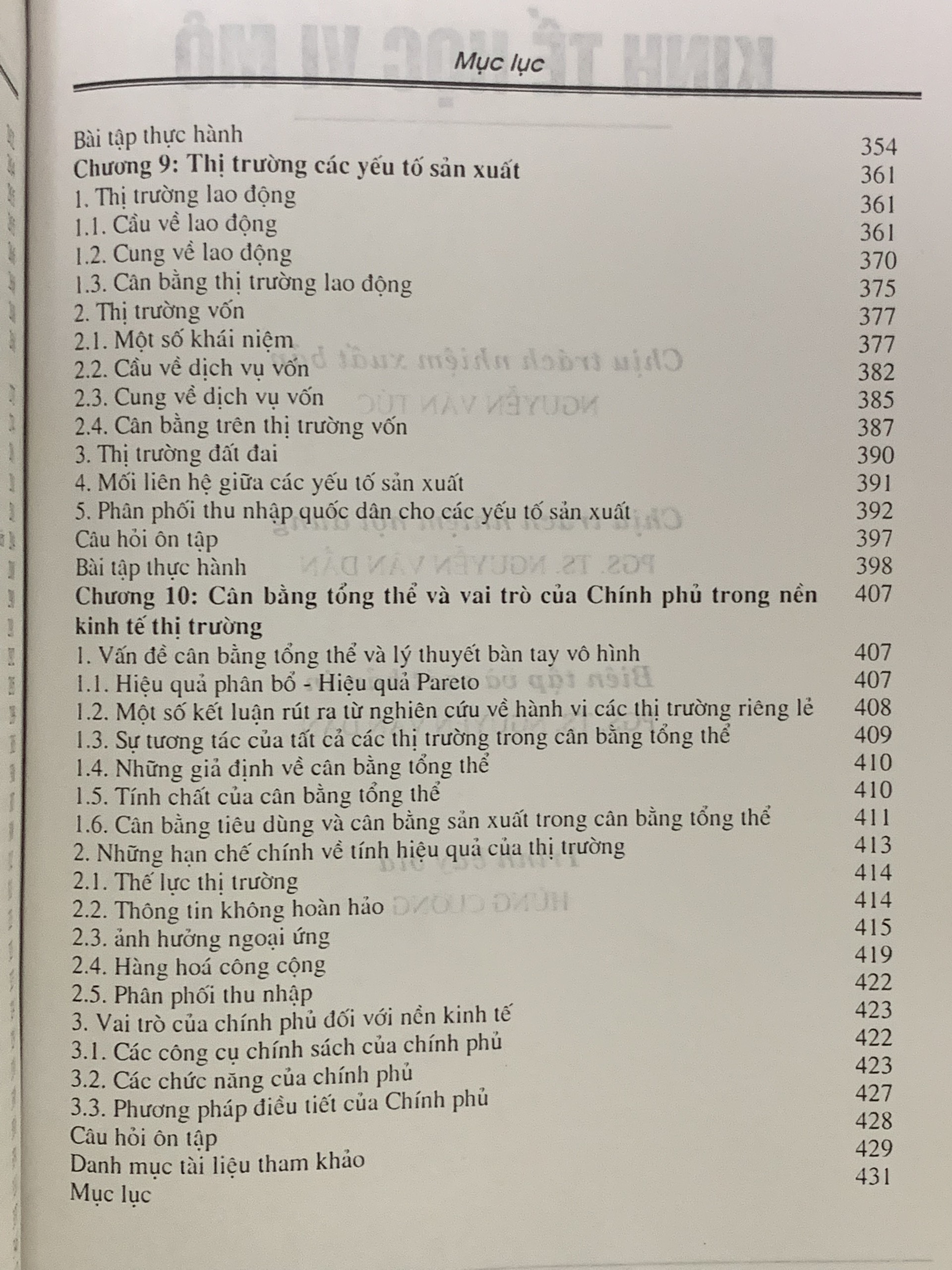 Kinh Tế Học Vi Mô ( PGS.TS. Nguyễn Văn Dần )