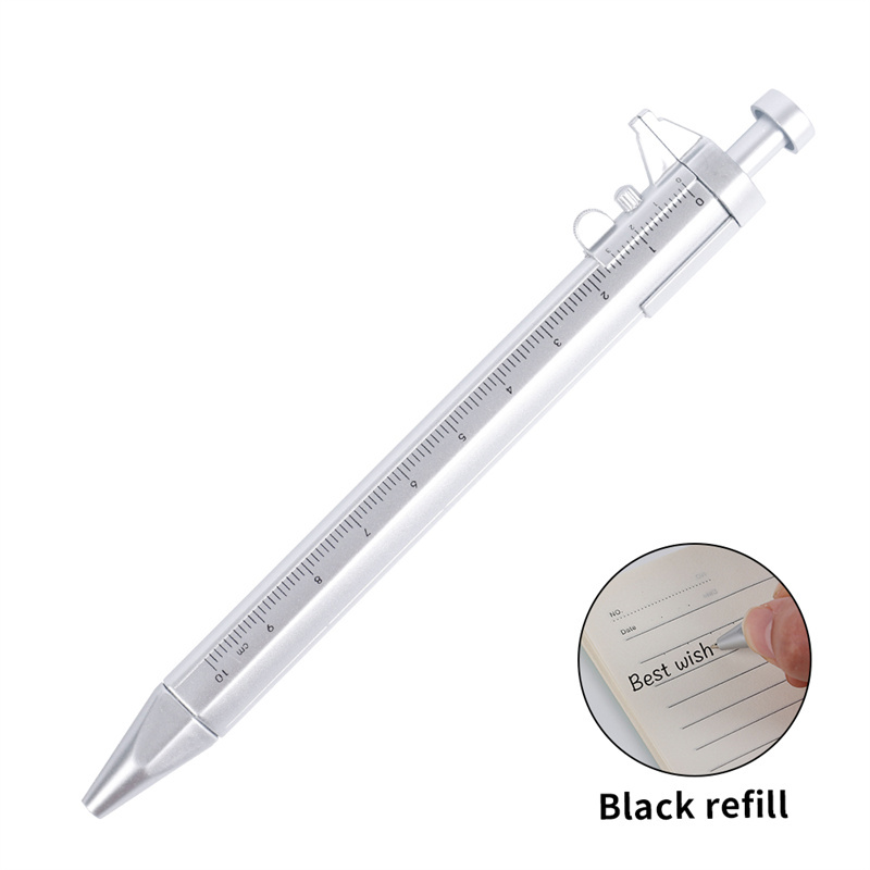 Multifunction 0.5mm Caliper pen Gel Ink Pen Vernier Caliper Roller Ball Pen Stationery Ball-Point Plastic Stationery Gift