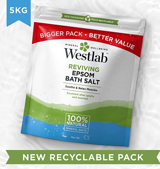 Westlab Bath Salt 5kg or 1kg Epsom / Himalayan/ Dead Sea and magnesium