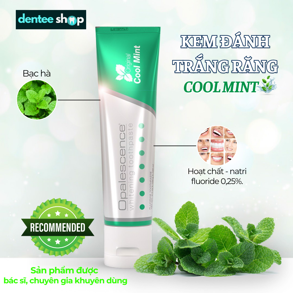Kem đánh răng Opalescence Whitening Cool Mint cao cấp, làm trắng răng