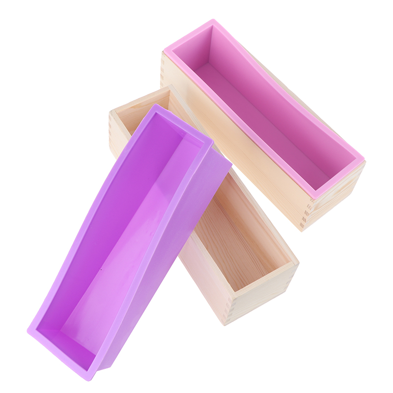 1200ml%20Rectangle%20Silicone%20Soap%20Making%20Mold%20Wooden%20Box%20Handmade%20Craft%20Cake%20Loaf%20Fayshow%20-%20Image%202