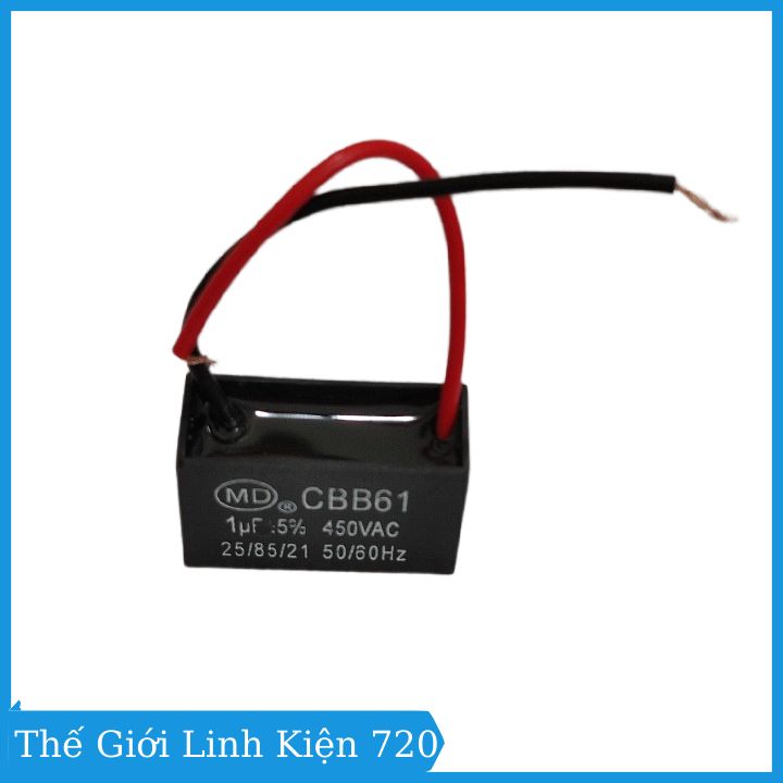 Tụ quạt điện 2uF 400VAC 50/60Hz