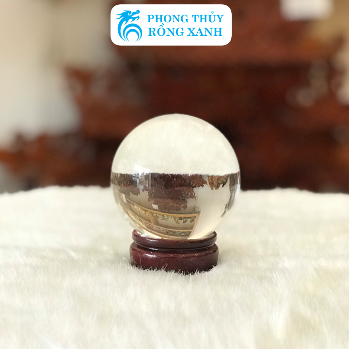 Quả Cầu Phong Thủy Pha Lê Trong Suốt