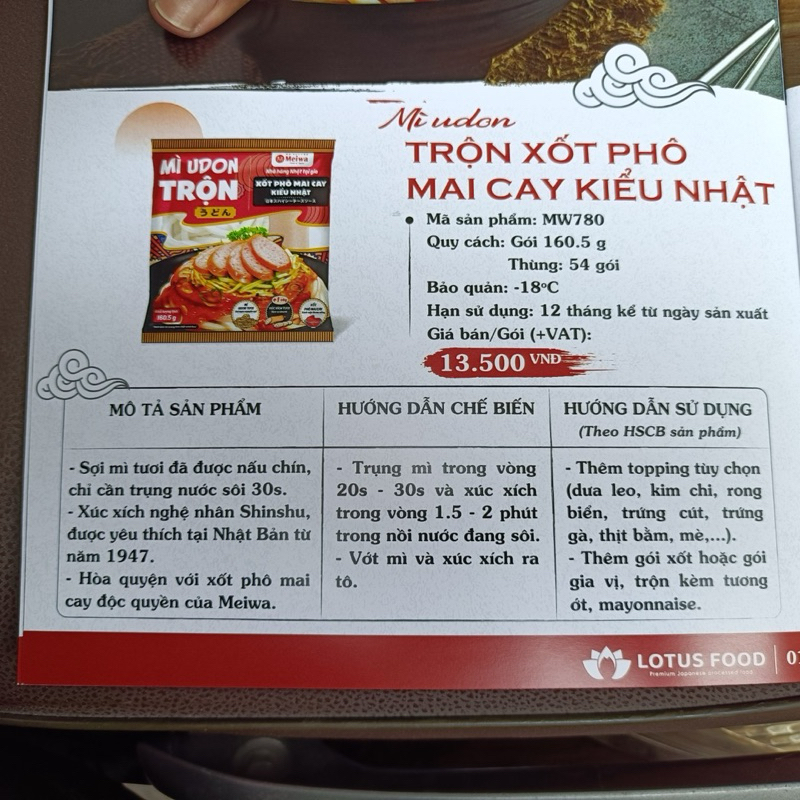 Mì trộn Udon kiểu nhật gói 160g (giao tphcm)