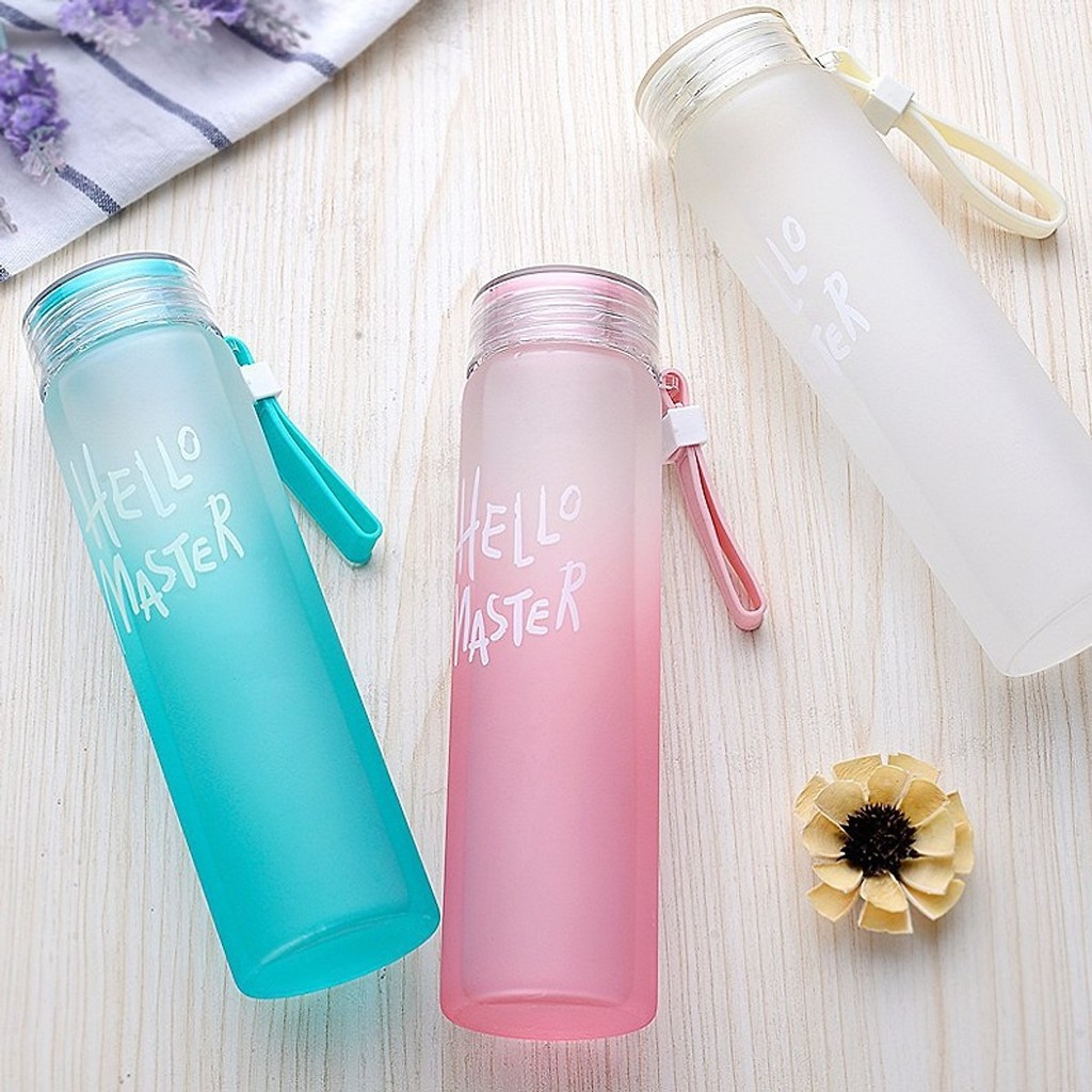 Bình Nước Thủy Tinh Hello Master 480ml