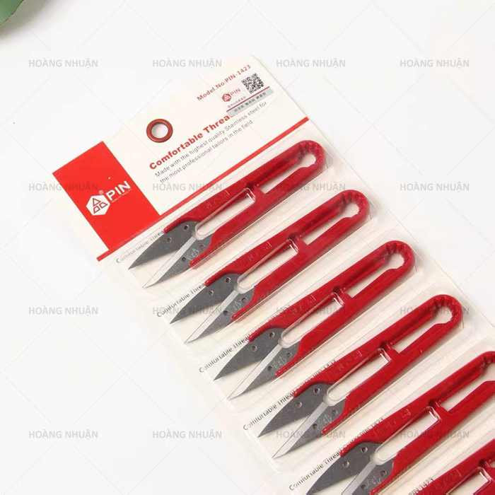 Kéo bấm nhựa đỏ vĩ 12 cây