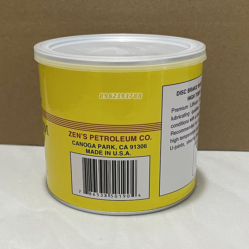 Mỡ bò chịu nhiệt Lithium Grease Zen's #3 450g