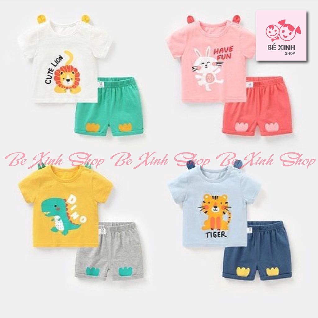 [SIÊU HOT] Quần áo đồ bộ bé trai bé gái cộc tay thun lạnh Minky Mom BX83 Đồ bộ quần áo trẻ em nam nữ mùa hè Minky - Bé Xinh Shop