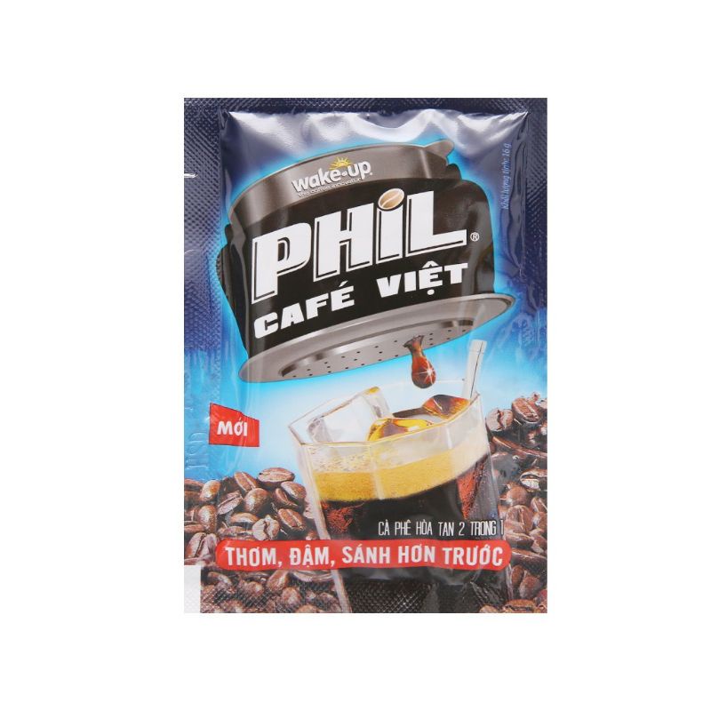Cà Phê Phil Wake - Up đậm vị cafe đen  (15gói x 16g) DATE MỚI
