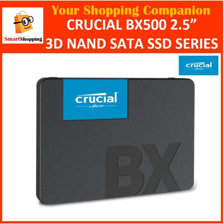 Crucial BX500 240GB 500GB 1000GB 1TB 2000GB 2TB 4TB 3D NAND SATA