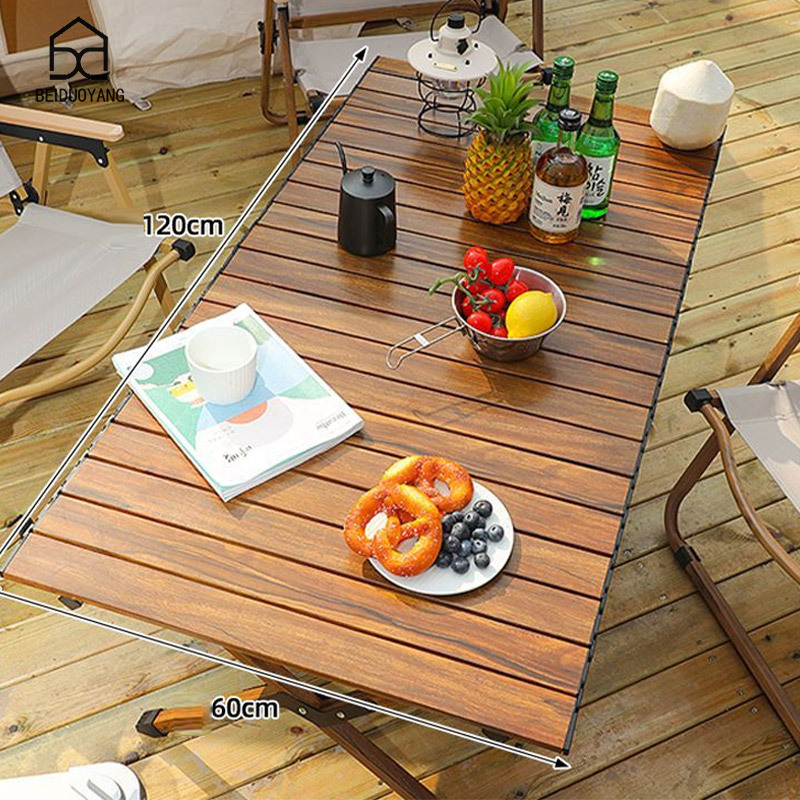 Outdoor folding table camping picnic folding table outdoor egg roll table