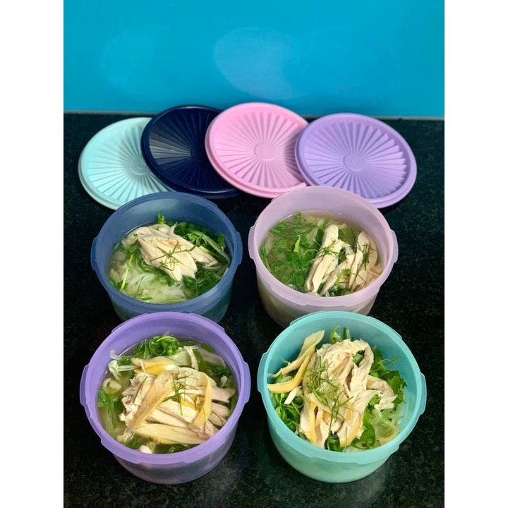 [HCM]Tupperware - Hộp Bảo Quản Thực Phẩm Midi Deco