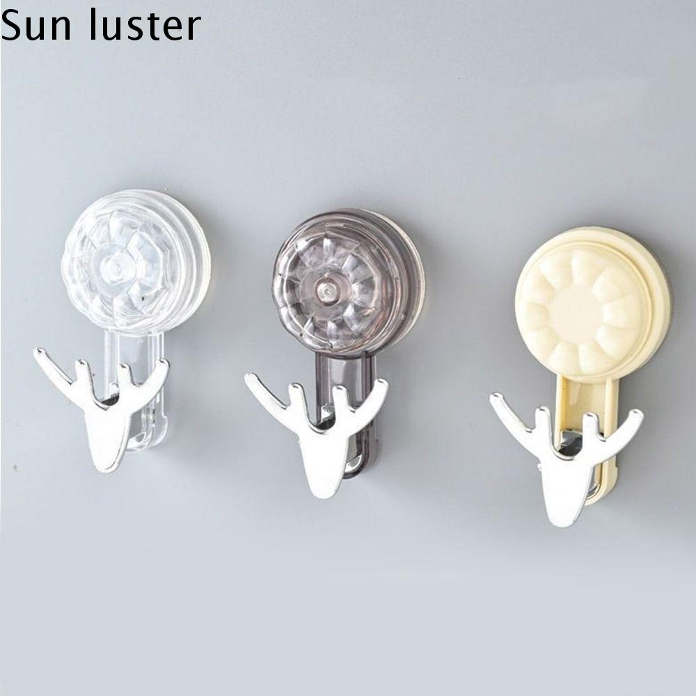 No-Punching Vacuum Suction CupWall Hook Light luxury Self-adhesive Key Bag Hanger Creative Traceless Bathroom Rack Home.