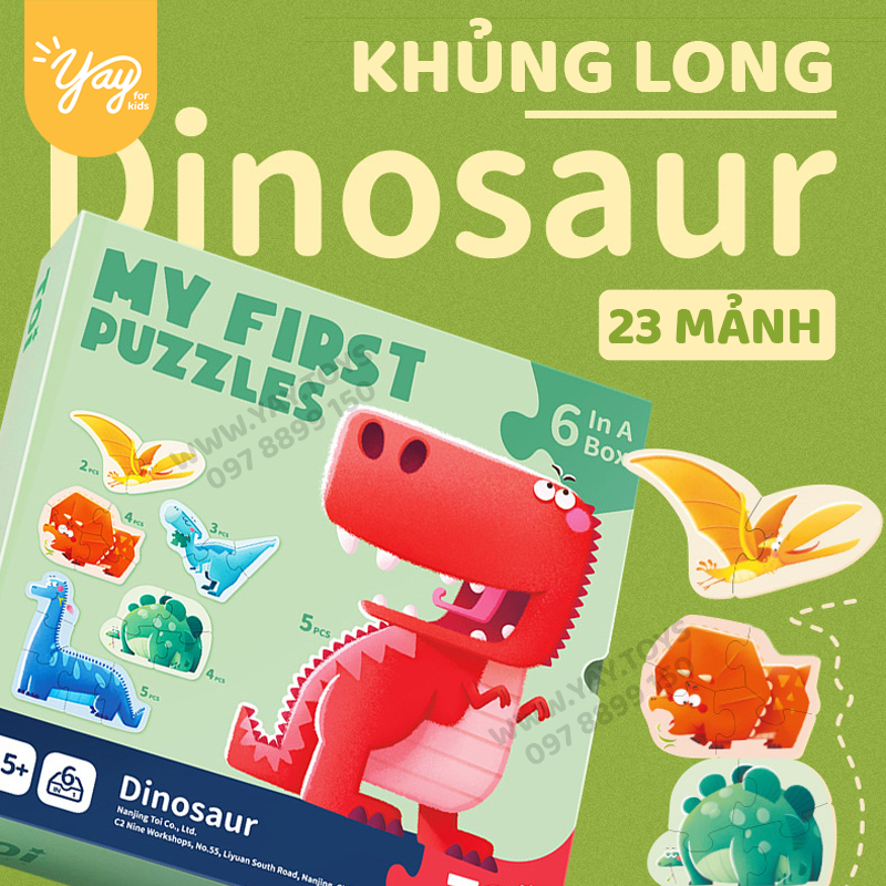 [6 CHỦ ĐỀ] Bộ Xếp Hình Đầu Đời Cho Bé 2+ - MY FIRST PUZZLE TOI