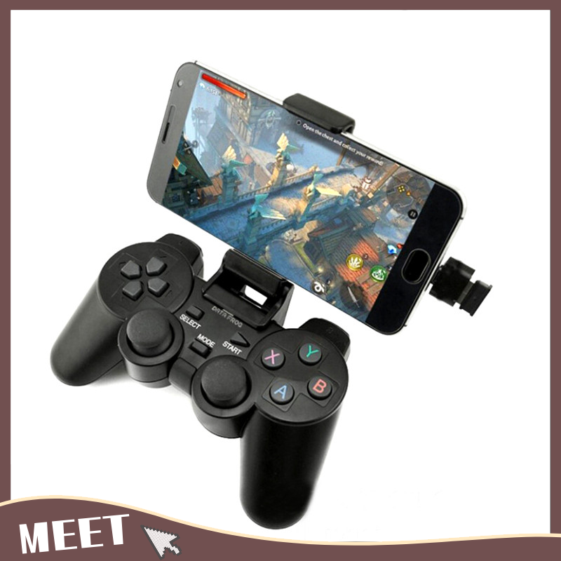 🟠🟡 MEET🟢🔵 Tay cầm chơi game điều khiển cần điều khiển kép không dây 2.4GHz Tay cầm chơi game cho PS3 PC TV Box