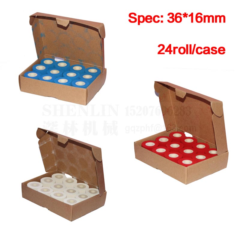 【big-discount】 Ink Roll For Hot Stamping Date Code Expiration Code Printing Ink Blue Red Ink White Ink 36*16mm For Sealing Machine Marking
