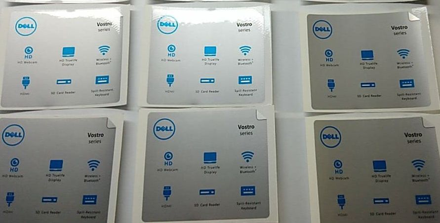 nhãn tem trang trí laptop  dell Vostro