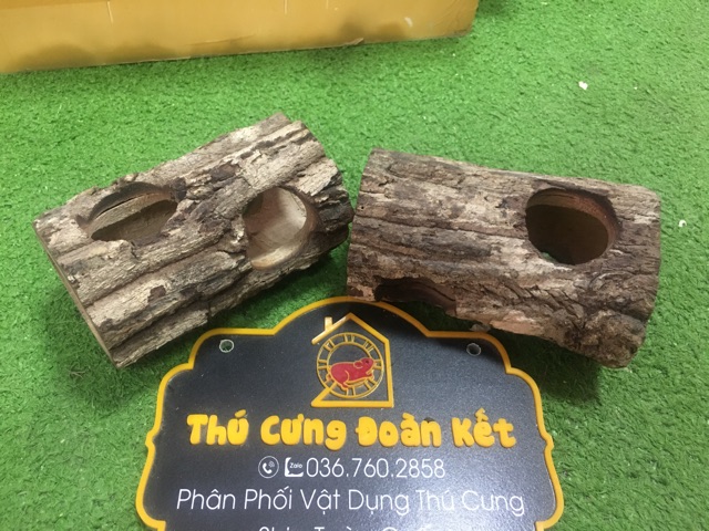 Ống chui gốc cây - Đồ chơi trú ẩn cho hamster