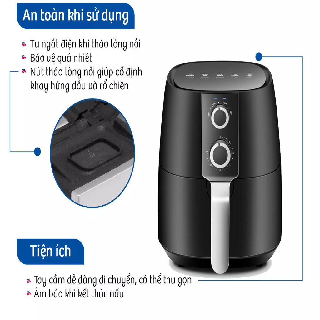 Nồi chiên không dầu CAMEL 6.5 - 7L