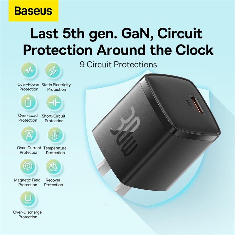 Củ Sạc Baseus Mini Usb C Qc3.0 Pd 30w Sạc Nhanh Cho Điện Thoại