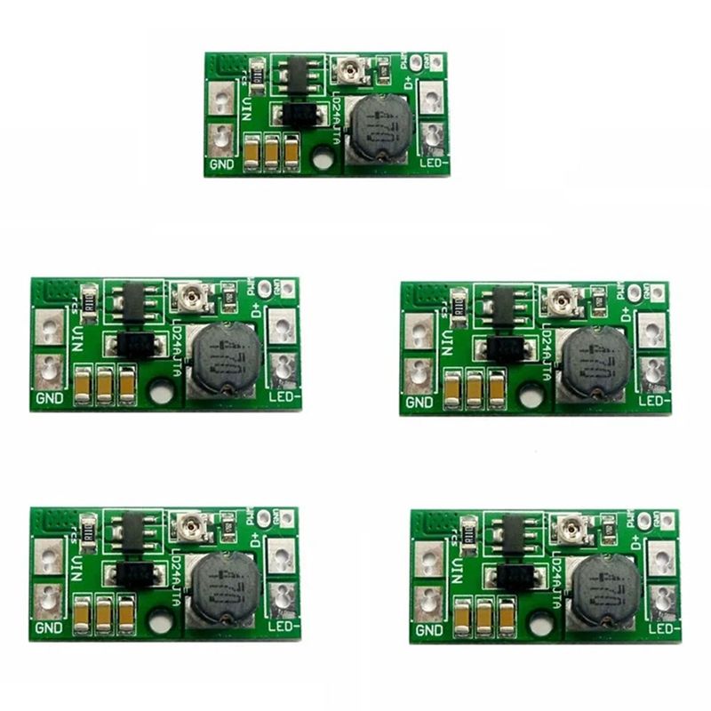 PWM Controlled DC-DC Step-Down 20W Adjustable LED Driver DC 9V 12V 18V 24V Constant Current Converter Module LD24AJTA