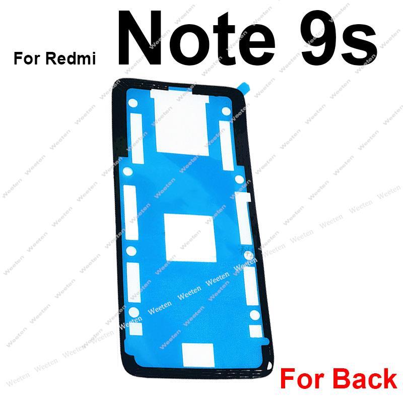 NEW 【7efc9af3】Back Battery Cover Adhesive Sticker For Xiaomi Redmi 10 9 7 Pro 5G Note 9s Note 8T Housing Door Glue Tape Repair Parts. 