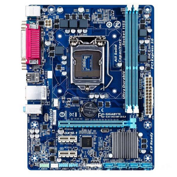 Gigabyte H61M-DS2 chính hãng - FULLBOX BẢO HÀNH 36 THÁNG