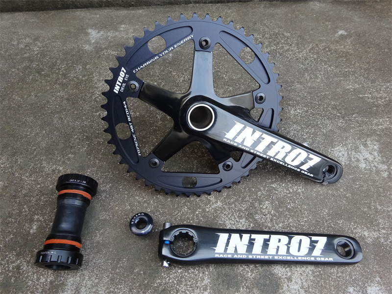 INTRO7 Alumniun Alloy Crankset Fixed Gear Crank 48T 165mm