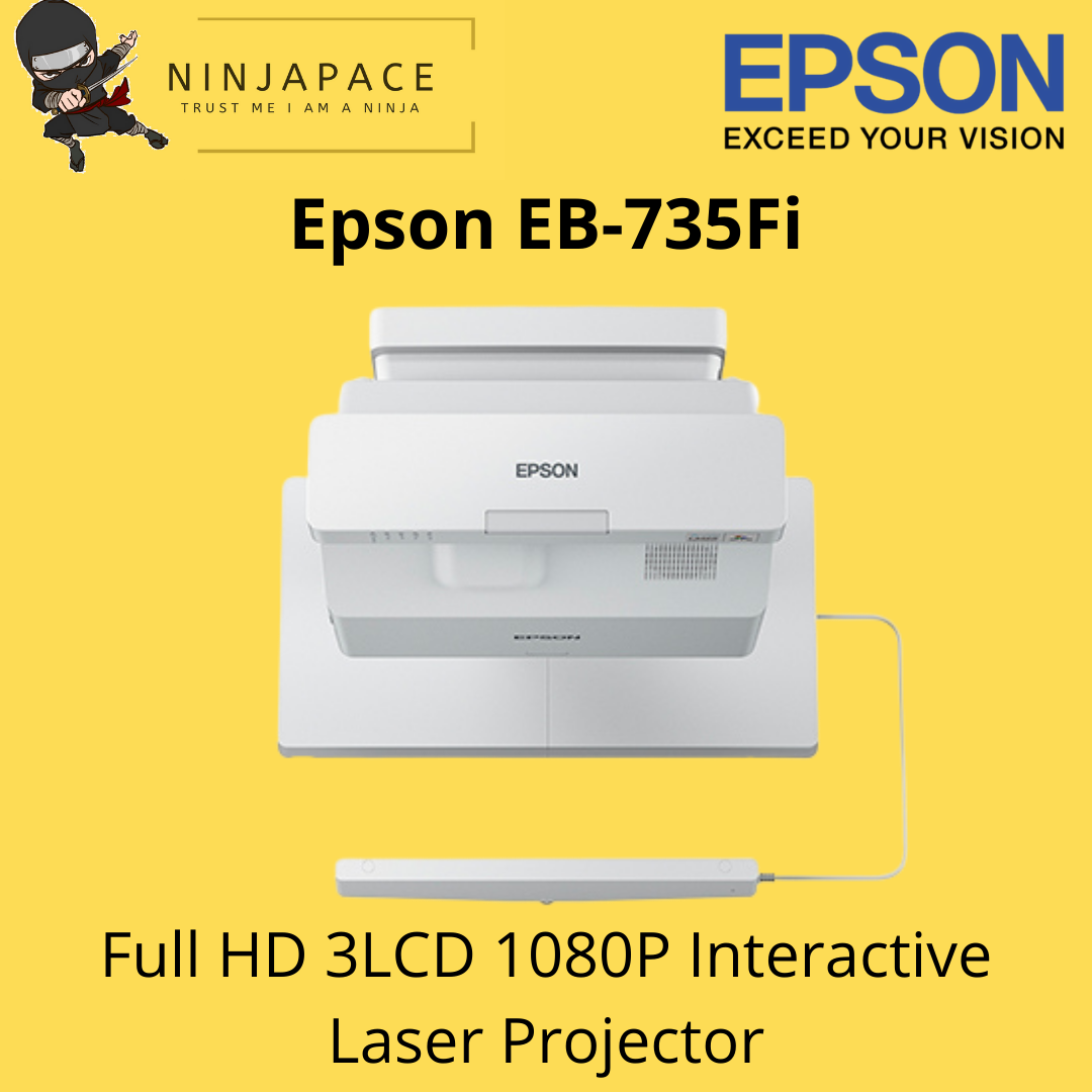 Epson EB-735Fi Full HD 3LCD 1080P Interactive Laser Projector EB735Fi ...