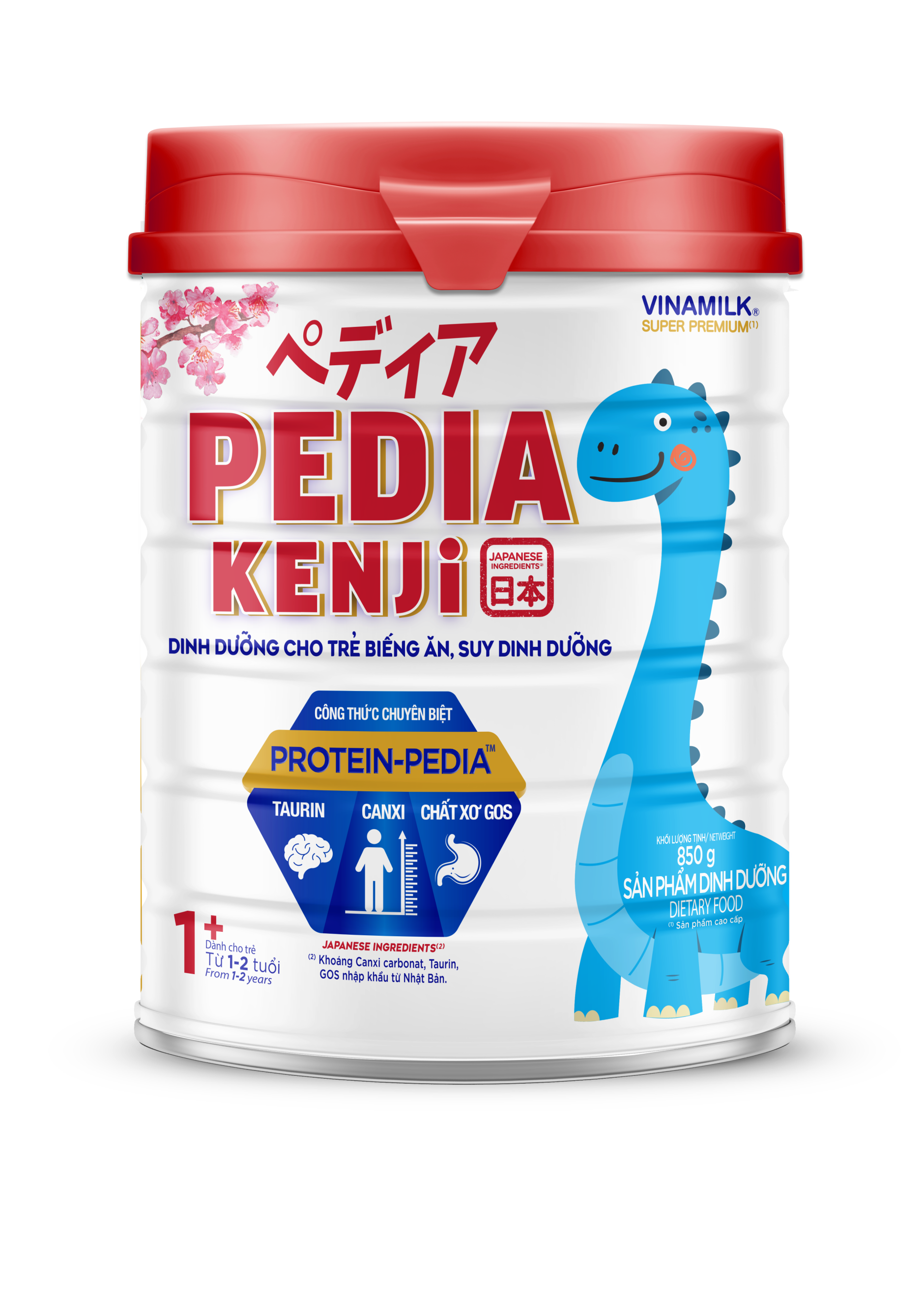 Sữa bột Pedia Kenji 1+ (cho trẻ từ 1 đến 2 tuổi) Giải pháp chuyên biệt từ Nhật Bản cho trẻ biếng ăn, suy dinh dưỡng