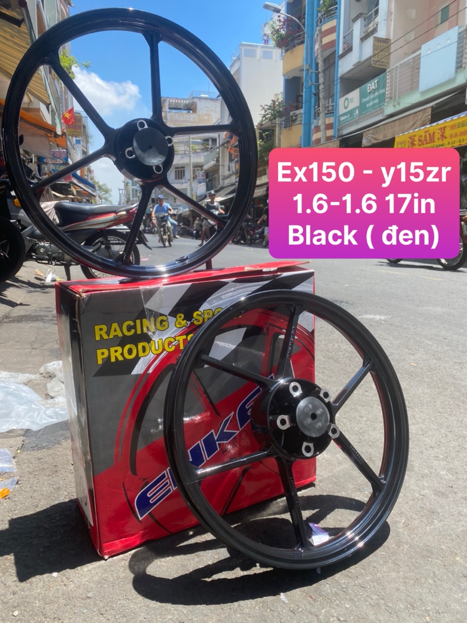 Mâm đúc enkei xe ex135 / ex150 / winner / sirius 17 inche