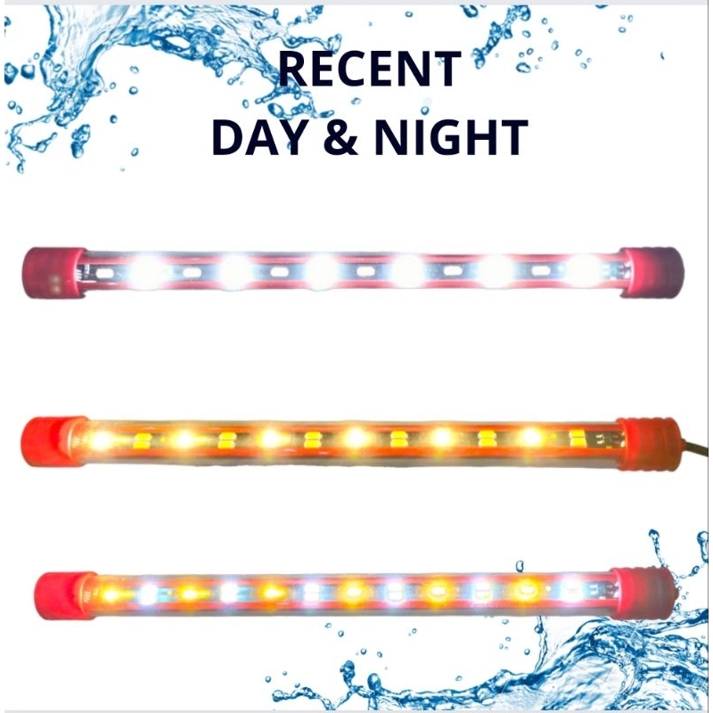 RECENT DAY & NIGHT T4 N 25 Lampu Celup Led Tanning View Aquarium Aquascape