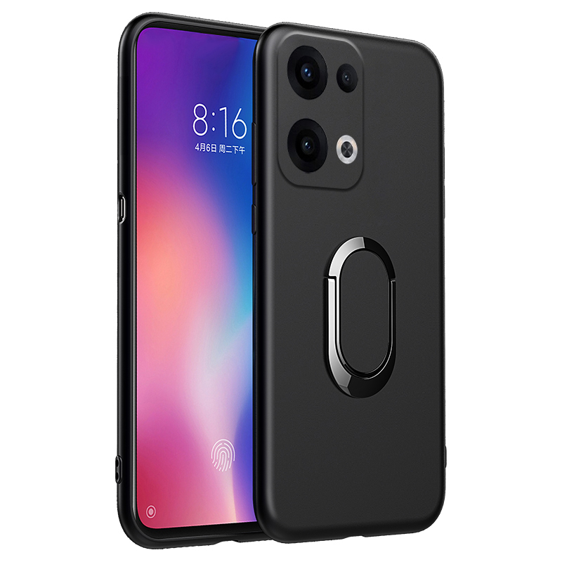 For OPPO Reno 13F 13 Pro Case Soft Silicone Matte Full Protector Shockproof Car Adsorb Holder Ring For OPPO Reno13 F Reno13 Pro Back cover Phone Cases.