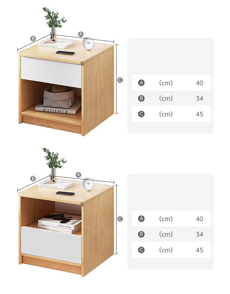 Bedside table simple modern bedroom internet celebrity ins style bedside table Nordic style simple storage rack small storage cabinet