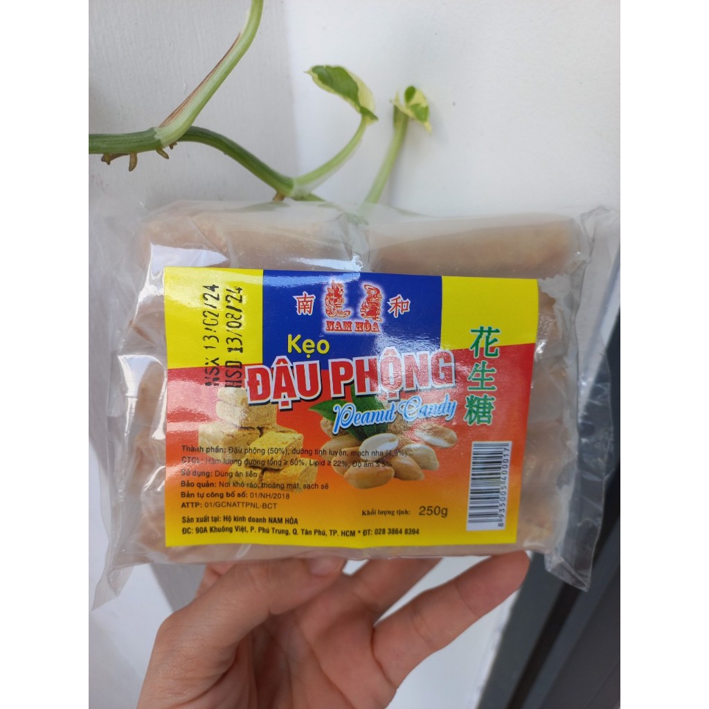 Kẹo đậu phộng cán hũ 250g - bánh xốp đậu phộng - Bánh đậu phộng - siêu ngon Shop hamy