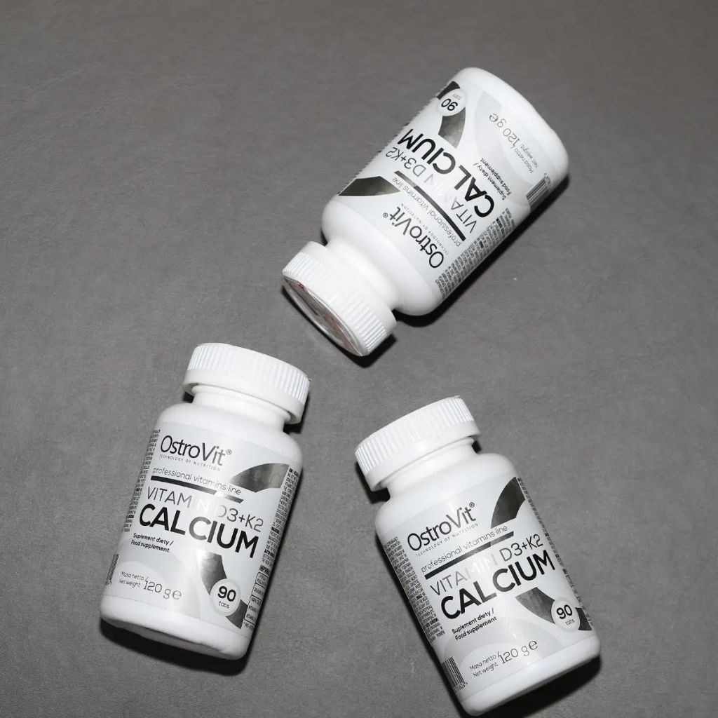 Viên Uống Ostrovit D3+K2 Calcium - Bổ Sung Xương Khớp, Tăng Đề Kháng (90 Viên)