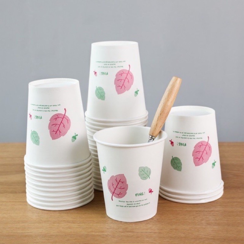 Set 50 cốc giấy 250ml dùng 1 lần