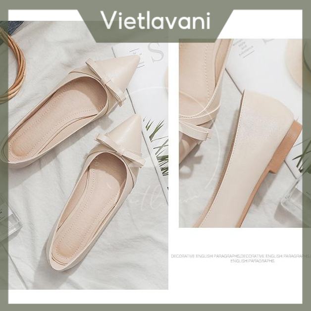Giày bệt NƠ kiểu dáng Hàn Quốc Mã SRLCB3