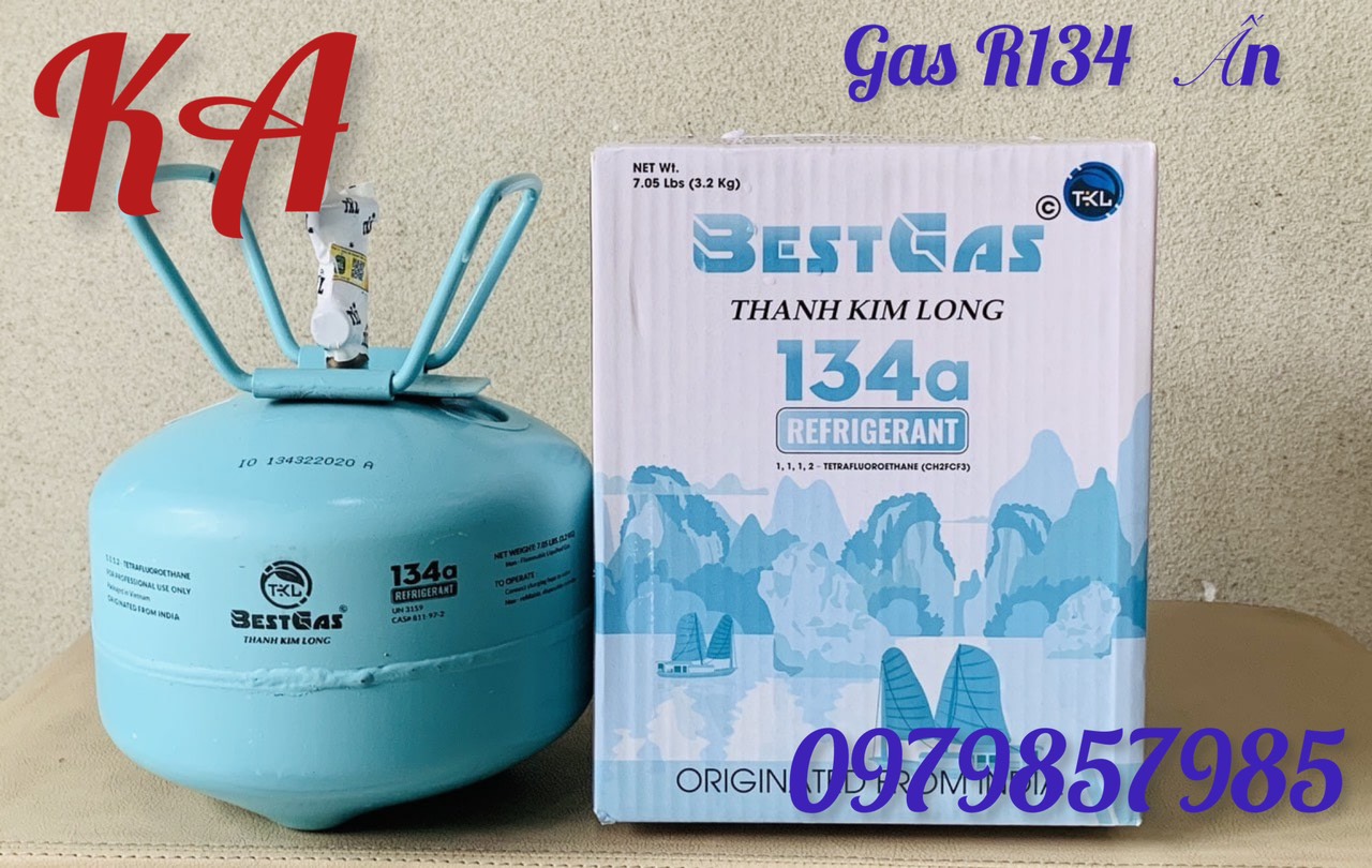 [HCM][Có sẵn] Gas lạnh R134 BESTGAS Bình 3.2kg