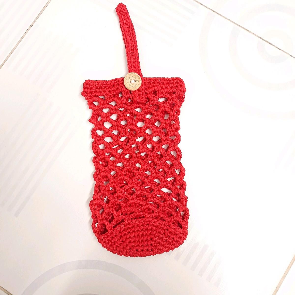 Túi đựng bình giữ nhiệt bằng len handmade