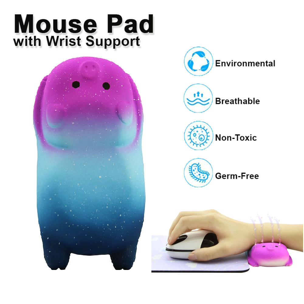Cute Cartoon Pig Design Gaming Mouse Pad Comfort 3D Wrist Rest Mouse Mat  Hand Pillow Support Office Mousepad For Girl | Lazada