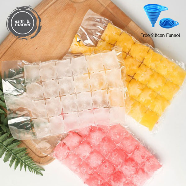 10pcs Disposable Ice Cube Bag