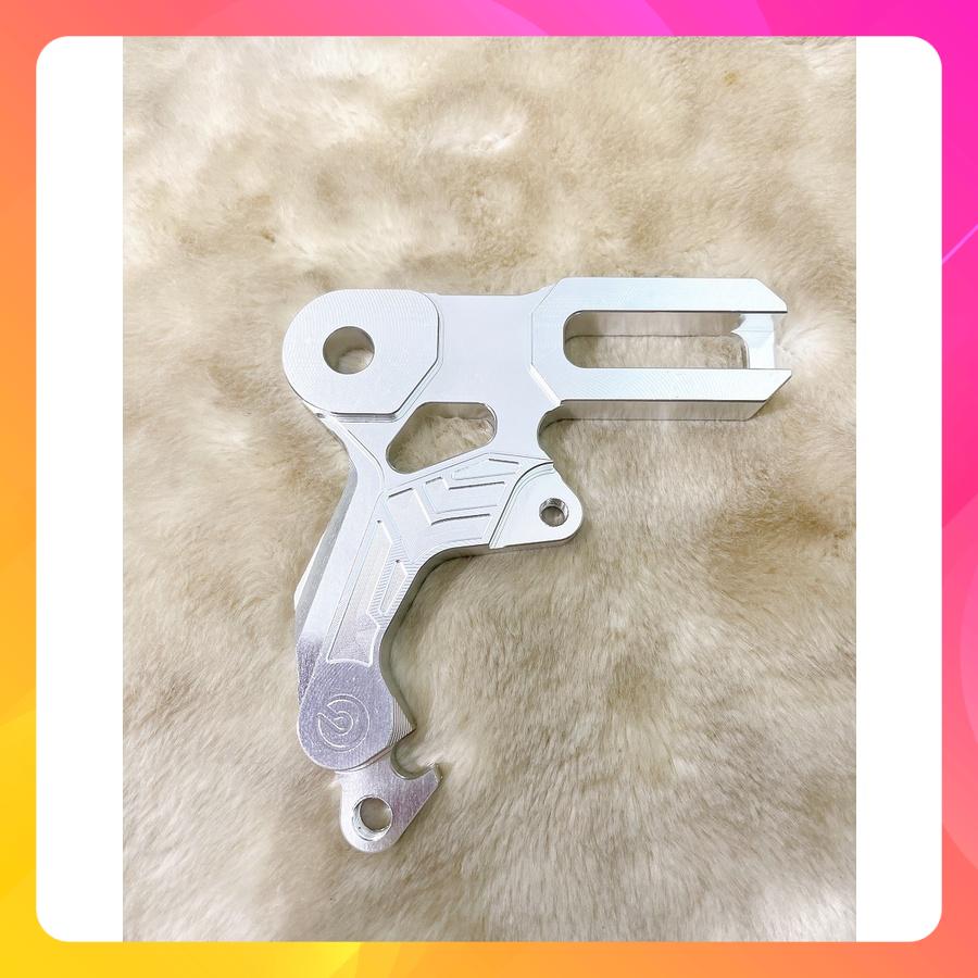 Pát Sau sử dụng Heo Zin theo xe/Pát quay ngược 45 độ cho đĩa 220mm Màu Trắng