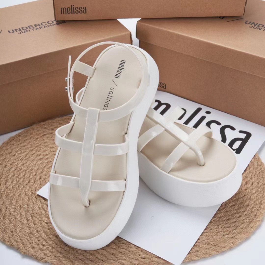 Melissa Giày Dép Mùa Hè đế Dày La Mã